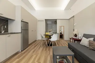 Una cocina o zona de cocina en Coqueto Apartamento en Delicias