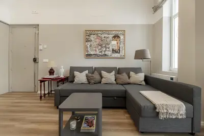 Zona de estar de Coqueto Apartamento en Delicias