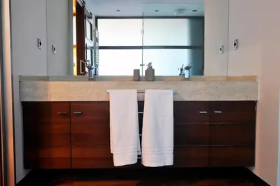 Un baño de Suite-Estudio en el Centro Colon