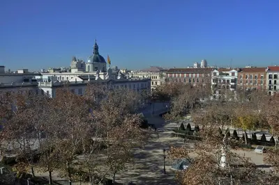Vista general de Madrid o vista desde el apartamento