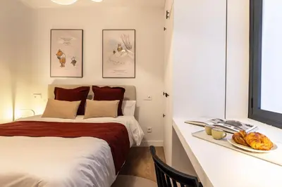 Cama o camas de una habitación en New designed flat 3 bedrooms 2 showers