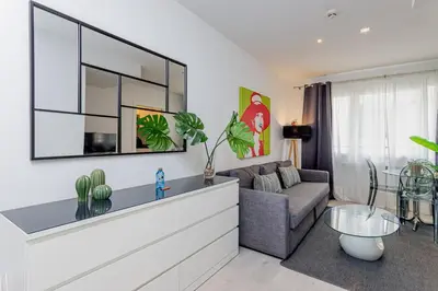 Zona de estar de GuestReady- Modern Aparthotel in Salamanca -Madrid