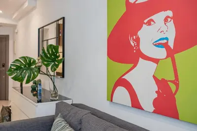 Zona de estar de GuestReady- Modern Aparthotel in Salamanca -Madrid