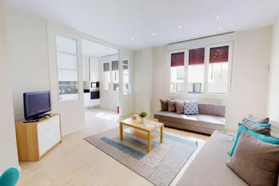 Una televisión o centro de entretenimiento en Flat in Centro Madrid-Tud