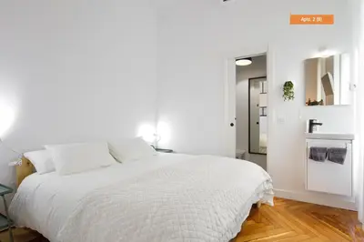 Cama o camas de una habitación en MEZZANINE ORANGE