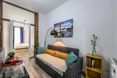 Zona de estar de Latina Corporate Housing with Billard &Darts