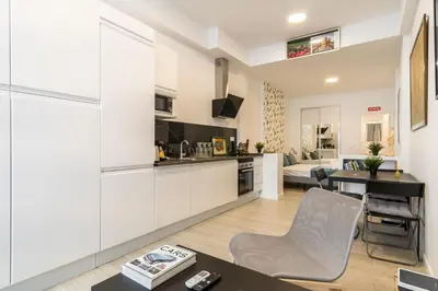 Una cocina o zona de cocina en Modern comfy-1bedroom 1bathroom-Prosperidad