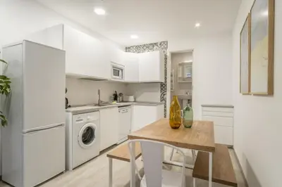Una cocina o zona de cocina en 1 bedroom 1.5 bathrooms furnished - Delicias Atocha - Modern - MintyStay