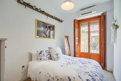 Cama o camas de una habitación en Chueca & Justicia - Luminoso apartamento en Centro