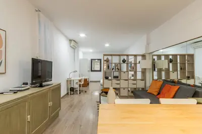 Una televisión o centro de entretenimiento en Cozy apartment - 1Bedroom 1Bathroom - Salamanca