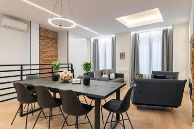 Zona de estar de HONEY APARTMENT IN THE CENTER OF MADRID