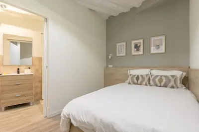 Cama o camas de una habitación en Apartamento en Madrid centro. Plaza Mayor