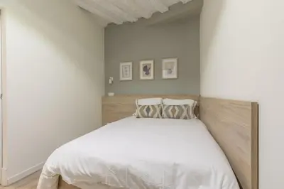 Cama o camas de una habitación en Apartamento en Madrid centro. Plaza Mayor