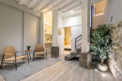 Zona de estar de Apartamento en Madrid centro. Plaza Mayor