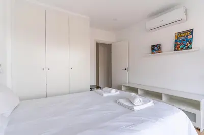 Cama o camas de una habitación en Bright with terrace- 2Bd 2Bth- Salamanca