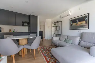 Zona de estar de Bright with terrace- 2Bd 2Bth- Salamanca