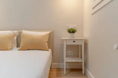 Cama o camas de una habitación en Cozy central -2 Bdrs 2 Baths - Delicias