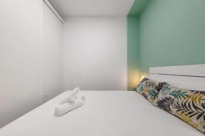 Cama o camas de una habitación en Centric and bright- 1Bd 1Bth- Malasaña