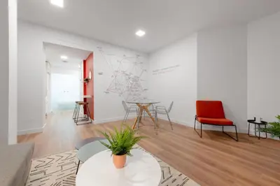 Zona de estar de Centric and bright- 1Bd 1Bth- Malasaña