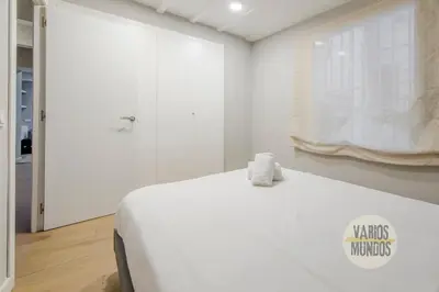Cama o camas de una habitación en Encanto en El Rastro para 7, Calle Juanelo E1