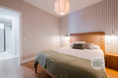 Cama o camas de una habitación en Vive el Retiro para 7 desde Alberto Bosch 14 E1