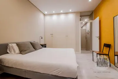 Cama o camas de una habitación en Comodidad y estilo para 9 en Calle de Luciente E2