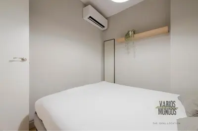 Cama o camas de una habitación en Rumbo a la comodidad para 9 en Calle del Barco E2
