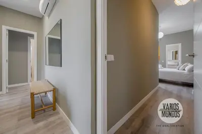 Cama o camas de una habitación en Espaciosa y elegante para 9, conoce Toledo 77