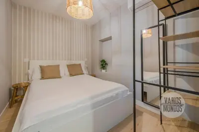 Cama o camas de una habitación en Estilo y amplitud para 9 en San Vicente Ferrer E2