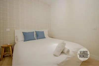 Cama o camas de una habitación en Tu Hogar Bohemio para 9 en San Dimas 10 E2