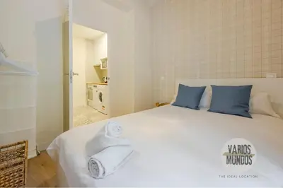 Cama o camas de una habitación en Tu Hogar Bohemio para 9 en San Dimas 10 E2
