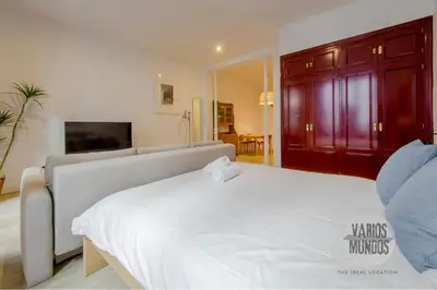 Cama o camas de una habitación en Brisa Literaria para 3 en Las Letras, Ventura de la Vega