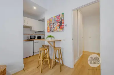 Una cocina o zona de cocina en Descanso para 3 en Sol, ven a Concepción Jerónima