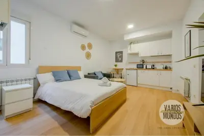 Una cocina o zona de cocina en Aventura para 3 en Sol, ven a Concepción Jerónima