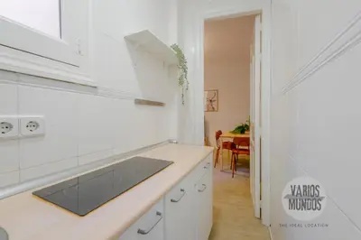 Una cocina o zona de cocina en Estancia Literaria para 3 en Las Letras, Ventura de la Vega