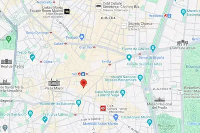 Plano de Fashion Design Loft en Calle Carretas-Sol para 4pax