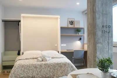Cama o camas de una habitación en Duke Vallehermoso