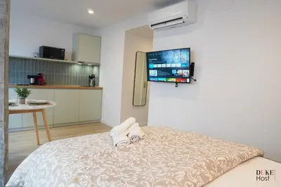 Cama o camas de una habitación en Duke Vallehermoso