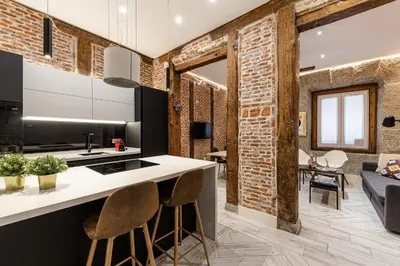Una cocina o zona de cocina en Waou Sol VIII - Alquiler de Corta Duración