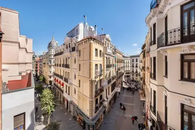 Vista general de Madrid o vista desde el apartamento