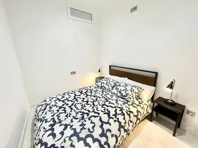 Cama o camas de una habitación en Centro Legazpi 1