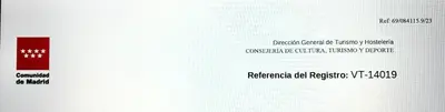 Certificado, premio, señal o documento que está expuesto en ATOCHA/C.TARRAGONA