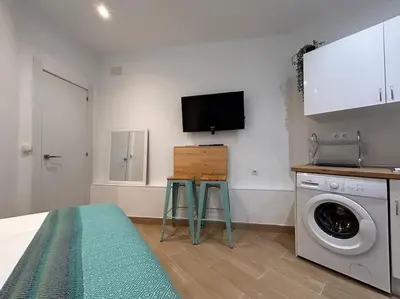 Una cocina o zona de cocina en Ideal studio in Cuatro Caminos - Guipúzcoa