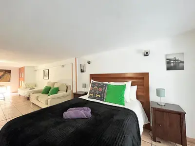 Cama o camas de una habitación en Loft Plaza Mayor 3 Temporal