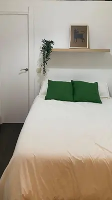 Cama o camas de una habitación en Corrala en el Madrid histórico
