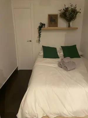 Cama o camas de una habitación en Corrala en el Madrid histórico