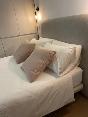 Cama o camas de una habitación en Estudio en Madrid
