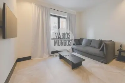 Zona de estar de Fancy Apt para 4px en la Plaza del Carmen-Gran Via E2