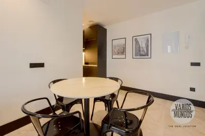 Zona de estar de Fancy Apt para 4px en la Plaza del Carmen-Gran Via E2