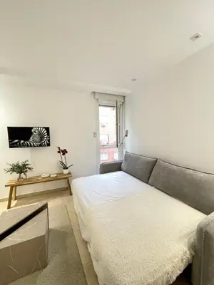 Cama o camas de una habitación en Cozy apartment in Malasaña